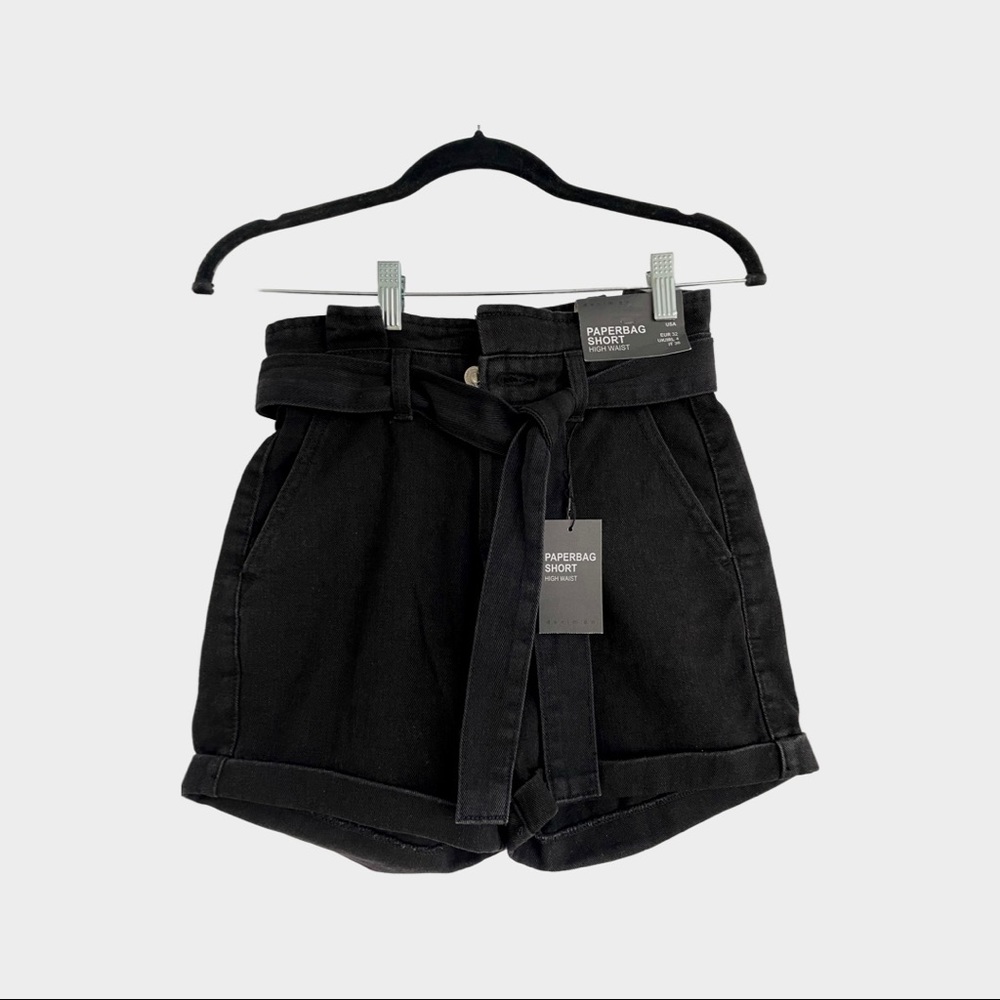 Primark Paperbag High Waist Denim Short